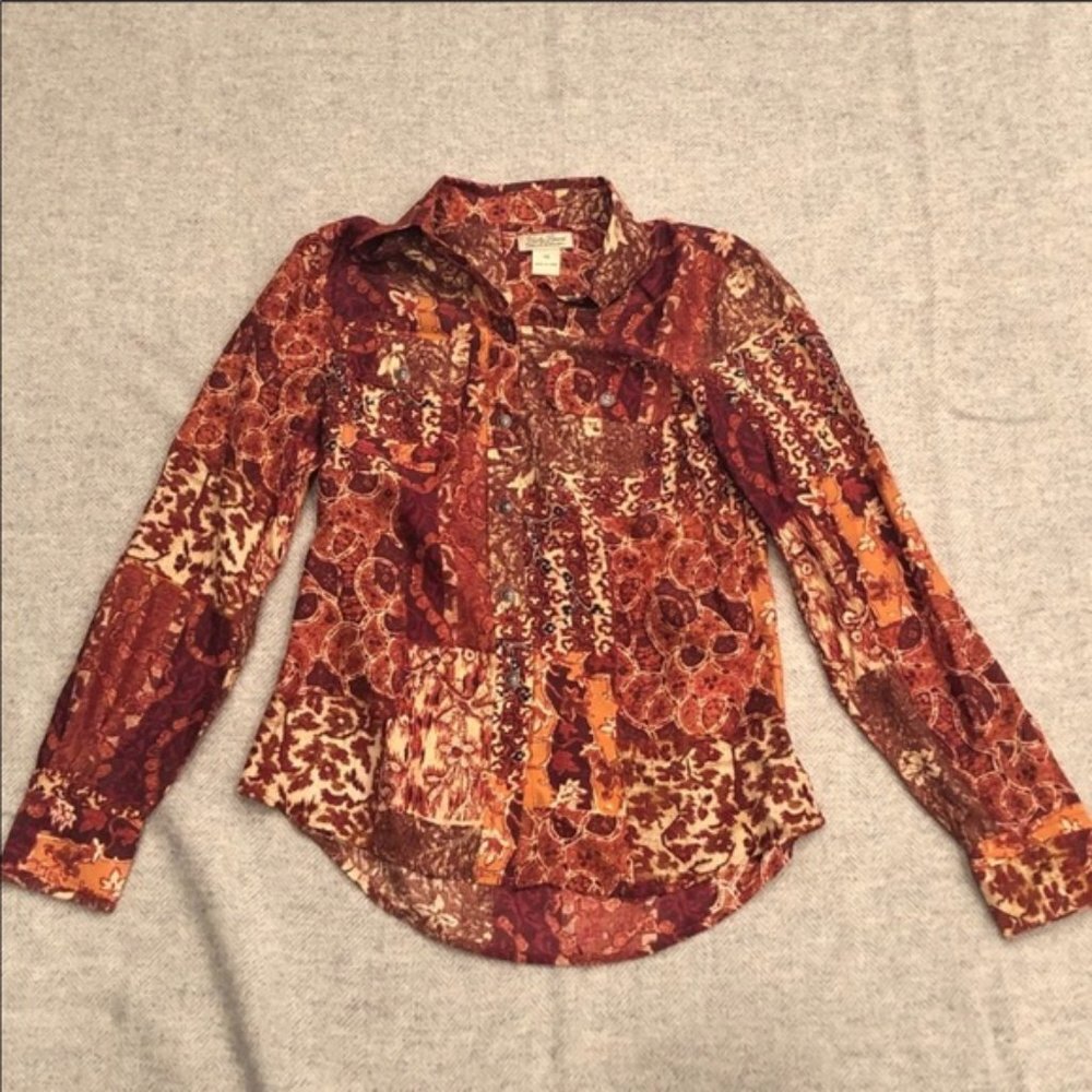 Lucky Brand Western Button Down Shirt